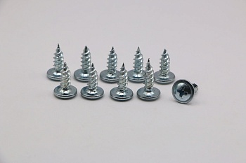 Саморез с прессшайбой 4,2х13 мм острый оцинкованный 100 шт